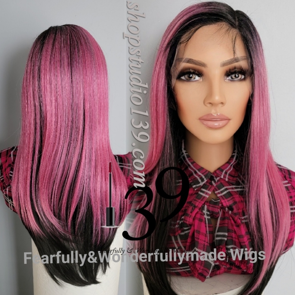 Human hair HD lace front wig with side part
